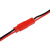 JST对插线 2P连接线 D公母插头 2Pin 红黑色 单头线长10/20CM 母头 20cm普通10条