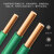 创优捷 电线 BV4平方 绿色 100米 国标 电缆铜线 单芯硬线