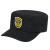 英格杰家 春秋保安帽子物业巡逻治安工装帽门卫保安工作帽 墨绿色卷边帽（含帽徽） 55-60（备注尺码） 