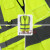 反光安全背心交通巡逻工地施工环卫工衣服夜间荧光骑行防护衣马甲 无口袋针织款-黄色