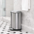 定制implhuman 厨房卫生间不锈钢脚踏板式垃圾桶4.610 4L 60L拉丝银