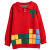 HXVJ361官方aj儿童装男童加厚红色毛衣2024新款本命年红色龙年NＩKＥ 红色加厚 120cm(120cm)