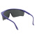 京仕蓝 工业UV防护眼镜紫外线固化灯汞灯氙灯消毒365护目镜实验室光固机 灰色镜片套镜款仅眼镜-B款 加厚