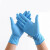 恒百思一次性丁腈手套PVC复合乳胶手套级耐磨防水防酸碱 蓝色复合丁晴-10只袋 中码M