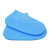 者也 防水鞋套 加厚硅胶高弹舒适防滑底纹可折叠 蓝色 L码(40-45)