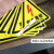 有点危险标识 有电危险警示贴 三角形 安全标识牌 当心触电 贴纸 黑色闪电 12x12cm
