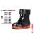 沸耐笙 FNS-22227 防水耐磨加厚劳保工作雨鞋水鞋 低筒黑色（皮口）38 1双