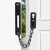 海斯迪克 HKC-541 304不锈钢防盗链 安全门扣内扣锁门 黑色(免打孔)