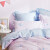 罗莱（LUOLAI）家纺 粉色儿童四件套床上用品全棉纯棉床单被套小兔子的午后时光 W-KAD6284小兔子的午后时光 1.5米床四件套(被套200x230cm)