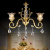 帝诗尼全铜欧式水晶灯客厅吊灯2024年新款餐厅灯美式复古轻奢风灯具 全铜本色 6头 三色光