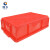 固乡 塑料盒子长方形小方盒 加厚塑料盒零件盒螺丝分类盒收纳储物盒 小方盒 红色 1号# 外径150*100*65mm