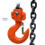 铸固 手板吊机 微型便携式起重环链手动手摇手拉牵引链条倒链吊葫芦紧线器 0.75吨1.5米 