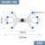 滴定台实验室固定夹铁三环冷凝管夹三爪夹十字夹试 滴定夹美式塑料(单侧)