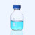 取样瓶 透明茶色棕色带刻度螺口蓝盖试剂瓶密封瓶实验室取样瓶玻璃样品瓶JYH 透明250ml