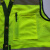 瑞弗莱克夏季透气工地管理反光背心 网眼多口袋反光马甲反光衣 荧光绿