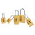 稳斯坦 黄铜密码挂锁 4轮密码(小号) 防盗挂锁拉杆箱背包锁柜门锁扣 WY0553