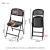SOFS折叠椅家用餐椅舒适学习办公椅休闲塑料椅子靠背座椅会议椅培训椅 黑色 折叠免安装