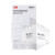 3M KN95折叠式防尘口罩 防尘防颗粒物呼吸器 舒适针织带 50个/盒 白色9501+耳戴式双片装