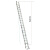 稳耐梯子铝合金伸缩梯6米到11米梯子电信通信工程梯两节爬梯 D1240-2