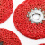 不锈钢抛光麻轮 红麻轮不锈钢 角磨机用麻布轮铁芯金属抛光纤维轮MYFS 红尼龙轮(10片价)