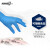 爱马斯丁腈手套耐用型无粉一次性橡胶乳胶检查手套工业实验清洁盒装PVC手套 蓝色加长型丁腈100只BNL M码-中号-44100