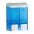 北奥（Beao）OK-117C 皂液器 蓝白色 浴室厨房挂件酒店手动宾馆壁挂式沐浴露盒双头给皂器洗手液瓶洗手液盒子