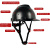 达林韦尔 碳纤维纹路 工地盔 安全帽 ABS工业防砸防撞工程建筑 国标 印字 碳纤维色亮黑 