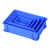 豫恒玖加厚塑料周转箱零件盒长方形运输收纳盒物流中转箱配件整理箱蓝色195*146*65mm