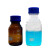 螺纹口广口瓶丝口蓝盖试剂瓶密封瓶实验室取样瓶玻璃瓶透明棕色 蓝盖方形透明试剂瓶250ml