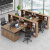 财务办公桌办公室桌椅组合简约现代职员员工工位电脑桌双人办公桌 1.5米单人位+活动柜 1.5米双人位+柜+椅子