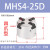 SMC型二爪三爪四爪 气动卡盘手指 气缸MHS2/3/4-16D20D25D32D40D 精品MHS4-25D