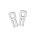稳斯坦 WST121 透明塑料打包扣 PP机用手工打包扣打包带用塑料扣手拉扣 适用于宽11厚0.7打包带 （1000个）
