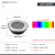 定制超薄地埋灯led户外防水嵌入式埋地射灯瓷砖地面广场花园庭院 12W 七彩渐变 (160*50mm)