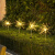新款蒲公英太阳能户外灯庭院花园布置防水草地草坪灯阳台露台装饰 白光-蒲公英-4只装