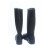 沸耐笙 FNS-33416 PVC雨鞋高帮农田水鞋工作鞋 黑色45 1双