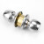 海斯迪克 不锈钢球形锁 加重型铜锁芯 室内木门铝合金门锁HKsq-520 带钥匙中心距70MM长舌
