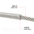 骁铠 304不锈钢包塑钢丝绳包胶塑胶钢丝绳透明带皮钢绞线  外径8mm   100米/卷