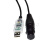 RS485 USB转DMX512 XLR 5P 5芯 舞台灯光控制线 透明USB+卡农母头 3m