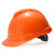 尚琛  标准型ABS安全帽工地领导建筑工程头盔透气男 橙色豪华型PE一指键