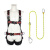 JOHA 高空作业全身五点式安全带双挂钩保险带电工耐磨安全绳套装 全身单大钩-3米 