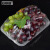 安赛瑞 一次性生鲜托盘 19×14×2cm 水果蔬菜包装盒保鲜盒 加厚长方形塑料托盘 半透明（200个装） 24956