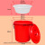 泔水干湿过滤分离带滤网垃圾桶大号厨房厨余茶水茶叶沥水潲水桶篮定制 红色50K型沥水篮