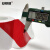 安赛瑞 加厚型地板划线胶带（红/白）100mm×22m 警示胶带 PVC地面标线胶带 14340