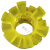 ONEVAN梅花联轴器 橡胶牛筋六角缓冲垫 电机水泵对轮圈垫 外径Φ95(10个)
