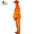 大杨331春夏季环卫服 180 含帽子和袖套 反光透气劳保工作服橘红色长袖套装 定制