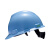 梅思安/MSA V-Gard ABS标准型V型安全帽 超爱戴帽衬带下颚 湖蓝色 1顶 起订量48 可定制