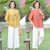 珍妮羊22新款妈妈夏装套装洋气中老女装夏季时尚短袖气质两件套 西红色上衣加白色裤子 XL 建议80到100斤