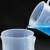 帝致 塑料烧杯实验室用化学计量杯带刻度量带柄烘培烧杯；  500ML[有手柄]
