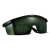 邦固 电焊工眼镜护目镜 深绿5付（送眼镜袋+布）