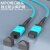 海奈 8芯MPO-LC光纤跳线母头B极性兼容MTP低损 1米 OM4万兆多模跳纤 40G/100G光模块集束 HN-M/L-801-OM4